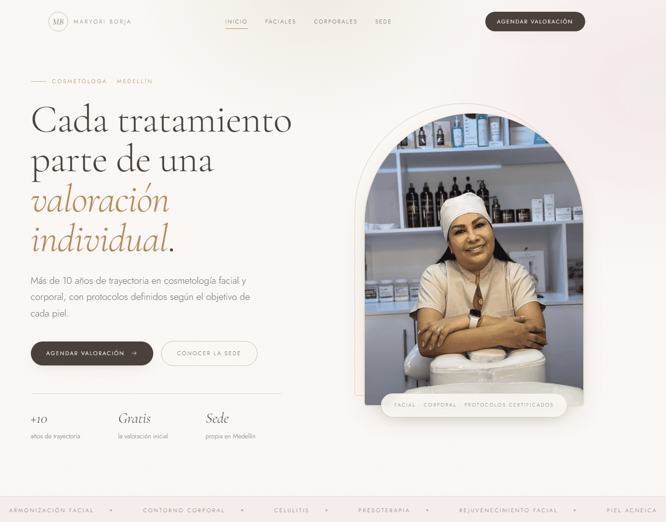 Maryori Borja — sitio en producción